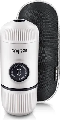 Produktbild von Wacaco Nanopresso Portable Kaffeemaschine Chill Weiß + Koffer
