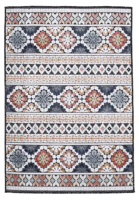 Produktbild von In- und Outdoor Teppich Deja Dunkelblau 120x170 cm | Moderner Teppich Wetterfest für Balkon, Terasse, Garten, Wohn- und Schlafzimmer
