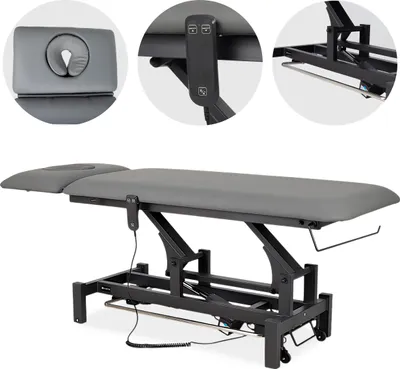 Produktbild von Habys Fortis 2 Ergo | Elektrische Behandlungsliege Therapieliege Massageliege | 2-Segmente | Handfernbedienung Steuerrahmen | 192 x 68 cm
