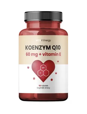 Obrázek produktu pro Koenzym Q10 60 mg + vitamín E Premium 90 kapslí