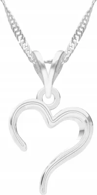 Image de Collier cœur en argent « Amour » en argent sterling 925