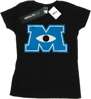 Produktbild von Disney - "Monsters University Monster M" T-Shirt für Damen BI34046 (S) (Schwarz)