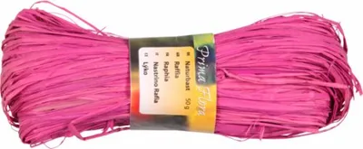 Obrázok produktu pre Elastan RAFFIA lano tmavoružové 50g