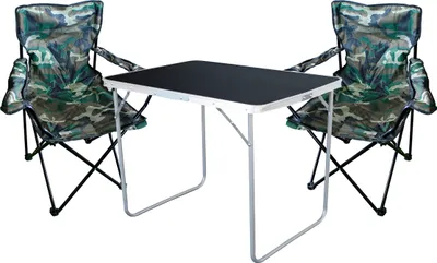 Produktbild von 3-tlg Camping Set Gartenmöbel Campingtisch  2 Campingstuhl Klappstuhl