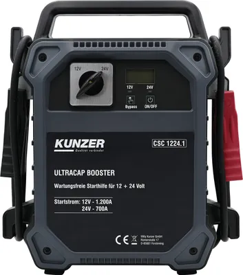 Produktbild von Kunzer Wartungsfreie Starthilfe 12 + 24 V mit Ultrakondensatortechnik CSC1224.1