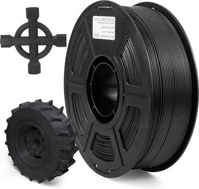 Immagine prodotto di Filamento per stampante 3D ABS nero opaco da 1,75 mm, 1 kg
