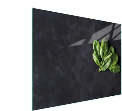 Image de Planche à découper en verre 52x40 Basilic