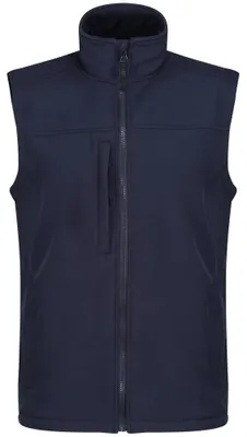 Produktbild von Regatta Mens Flux Softshell-Weste, wasserabweisend, winddicht LT376 (4XL) (Marineblau/Marineblau)