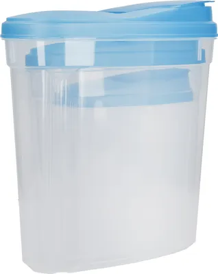 Produktbild von KitchenCraft 3er Set Plastikbehälter mit Deckel für Lebensmittelaufbewahrung, für trockene Lebensmittel wie Müsli, Pasta, Reis, BPA-Frei
