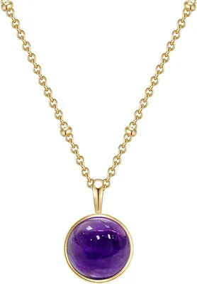 Produktbild von Glanzstücke München Halskette Sterling Silber Amethyst 40,0 cm Basiskette + 5,0 cm Verlängerung 50080005