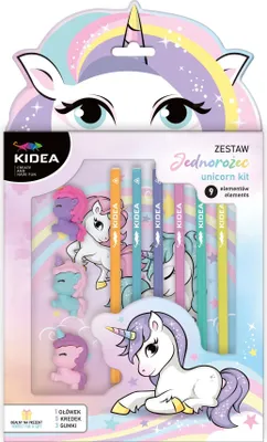 Obrázek produktu pro Derform Zestaw szkolny Unicorn Kidea 9 elementów
