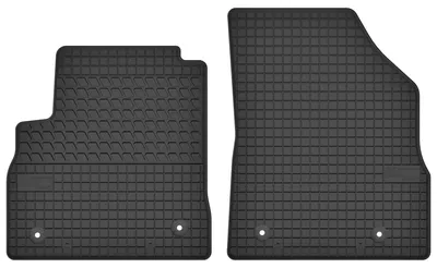 Productafbeelding van Rubberen voormatten voor Opel Astra K 2015-2022 (sedan/hatchback/stationwagen) – 2-delig, zwart, op maat – Wielganizator SolidTread