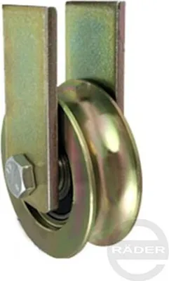 Produktbild von Metallrolle Ø 89 mm für Tore für Rohr 1/2'' mit Befestigung (RJRM-89-26)
