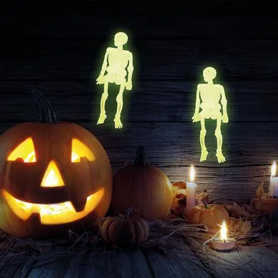 Immagine prodotto di Scheletri fosforescenti - decorazioni per Halloween
