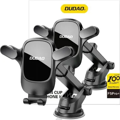 Immagine prodotto di Dudao F5Pro Supporto per telefono da cruscotto per auto - Nero