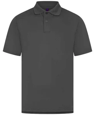 Produktbild von Henbury - Poloshirt für Herren, Feuchtigkeitsabweisend, CoolPlus LT5768 (XXL) (Holzkohle)