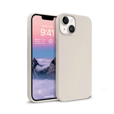 Immagine prodotto di Crong Color Cover Custodia in silicone liquido per iPhone 14 Max (pietra)