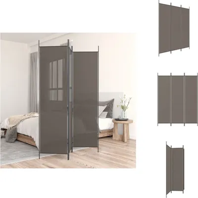 Obrázok produktu pre vidaXL 3-dielny paraván antracit 150x200 cm látka - deliaca stena