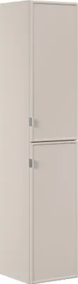 Produktbild von Hochschrank Für Badezimmer, 170 Cm, Kaschmir Matt, Gefräst, 2 Türen, Mit Schließmechanismus