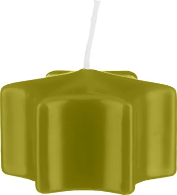 Produktbild von Sternkerzen Schwimmkerzen Scottish Grün 35 x Ø 60 mm, 16 Stück