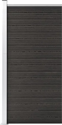 Image de Panneau de clôture WPC 95x186 cm Gris