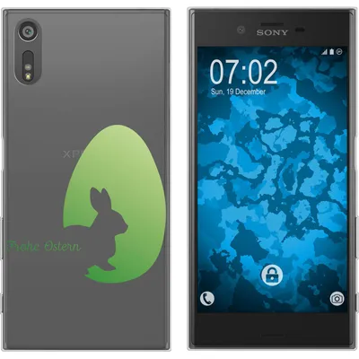 Produktbild von PhoneNatic Case kompatibel mit Sony Xperia XZs Silikon-Hülle Ostern M2