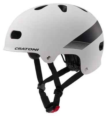 Produktbild von Kinderhelm Cratoni C-mate Jr. Weiß/Schwarz Matt - S/m (54-58cm)