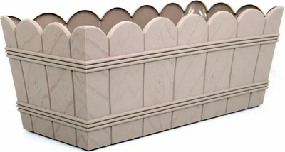 Produktbild von Balkonkasten Blumenkasten ohne Untersetzer Kunststoff Elba 55 cm Beige