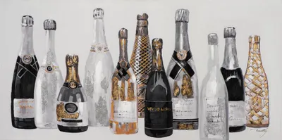 Produktbild von ArtUniverse Leinwandbild Sektparty II 60 x 120 cm