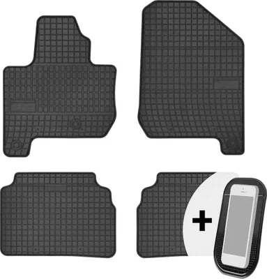 Image de Tapis de sol en caoutchouc Tapis de sol pour voiture Jeu de 4 pièces - convient à la Kia Soul EV à partir de 2014