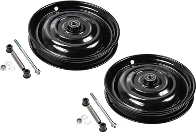 Produktbild von 2 Stück Scheibenräder Laufrad Set 12.5 Zoll Hand Seifen Wagen für VEB Klaufix schwarz