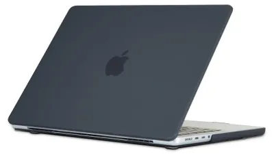 Productafbeelding van Tech-Protect Smartshell hoesje voor Macbook Pro 14 inch (M1/M2/M3), modeljaren 2021-2023, mat zwart