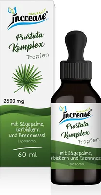 Produktbild von Liposomale Prostata Komplex Tropfen hochdosiert - (75.000mg pro Packung) 2500mg Prostata Komplex pro Tagesdosis mit Sägepalmenextrakt