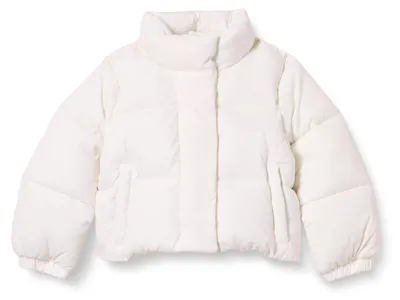 Produktbild von A. Essentials Mädchen Kurze Steppjacke Mit Durchgehendem Reißverschluss (Aus Mat