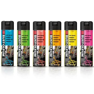 Productafbeelding van Oranje fluorescerende markeerspray, Rust-Oleum Ground Marker, 500 ml
