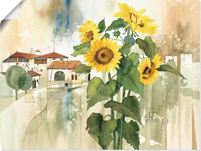 Produktbild von ARTland Poster Gruss der Sonnenblume Größe: 80x60 cm