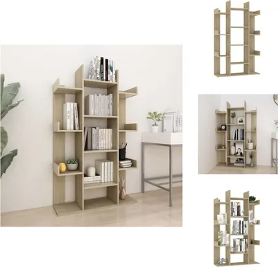 Zdjęcie produktu dla vidaXL Regał dąb sonoma 86x25,5x140 cm Materiał drewnopochodny - Regały i biblioteczki