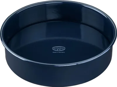 Produktbild von Dr. Oetker Backform mit Hebeboden Ø 28 cm BACK-LIEBE EMAILLE, Backform mit schnitt- & kratzfester Emaille-Versiegelung, Kuchenform für köstliche Torten (Farbe: Blau)