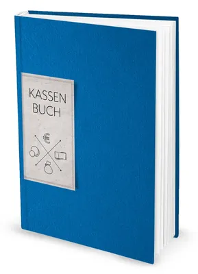 Produktbild von Ordnungsgemäßes Kassenbuch DIN A4 Hardcover - Übersicht Finanzen Ausgaben Einnahmen - blauohne Metallecken
