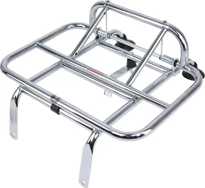 Zdjęcie produktu dla Bagażnik Cuppini chromowany przedni składany do Vespa ET2 ET4 Leader 1 ET3 Primavera wtrysk 50 - 150 ccm
