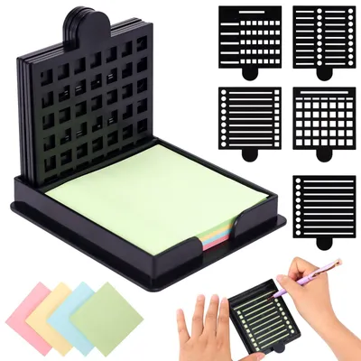 Imagen del producto de Solidchoice: Soportes para notas adhesivas con 5 plantillas, ideales para el hogar y la oficina
