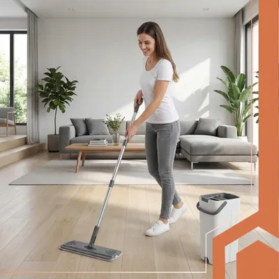 Zdjęcie produktu dla Zestaw 5 zapasowych nakładek do mopa płaskiego