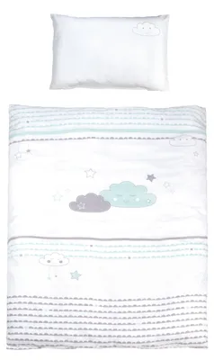 Produktbild von roba Bettwäsche 2-tlg 'Happy Cloud', 100x135 cm, 100% Baumwolle, Decken-& Kissenbezug