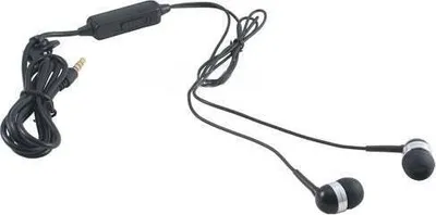 Produktbild von SYSTEM-S Stereo In Ear Kopfhörer 3.5 mm Klinke AUX Lautstärkeregler in Schwarz