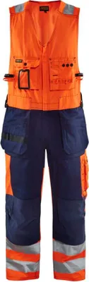 Produktbild von Blakläder High Vis Kombihose 2653 1804 in div. Farben, Farbe:orange/marineblau, Größe:60