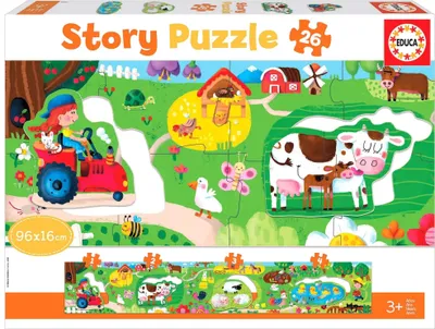 Produktbild von Educa Puzzle Bauernhof Lernspielzeug 26 Teile Kinderpuzzle