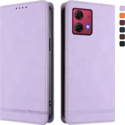 Obrázek produktu pro Pouzdro pro Motorola Moto G84 5G, retroPolyuretankožené flip pouzdro s stojánkem a přihrádkami na karty Fialový