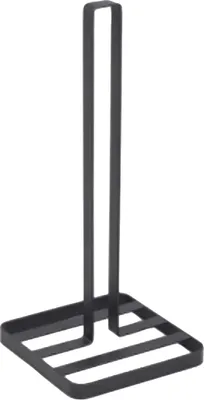 Obrázek produktu pro MSV kuchyňský držák na role papíru Designový držák na role papíru, stojící, do kuchyně, 14 x 14 x 32,5 cm, matná černá barva