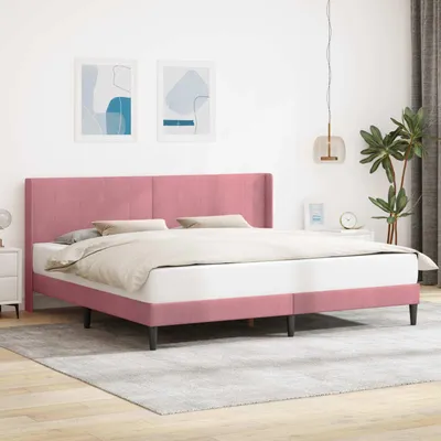 Image de Maison Exclusive - Cadre de lit avec tête de lit Rosa 200 x 200 cm, velours