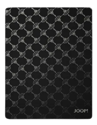 Zdjęcie produktu dla JOOP! plaid Chabrowy Kolor Czarny Rozmiar 150 x 200